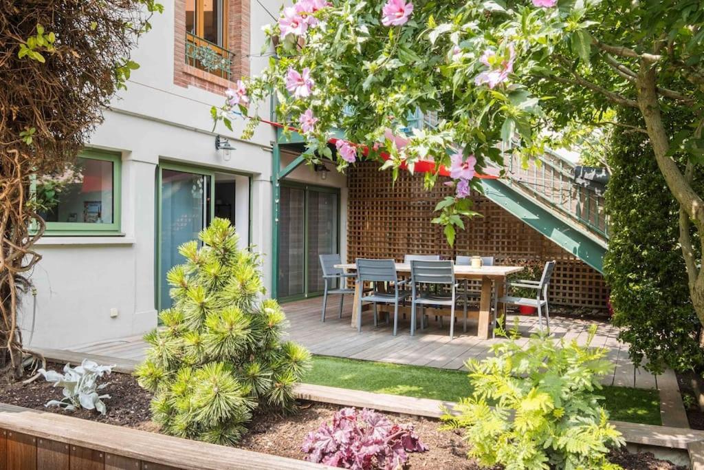 Gd appt T5 avec bureau jardin et parking en centre ville Toulouse Extérieur photo